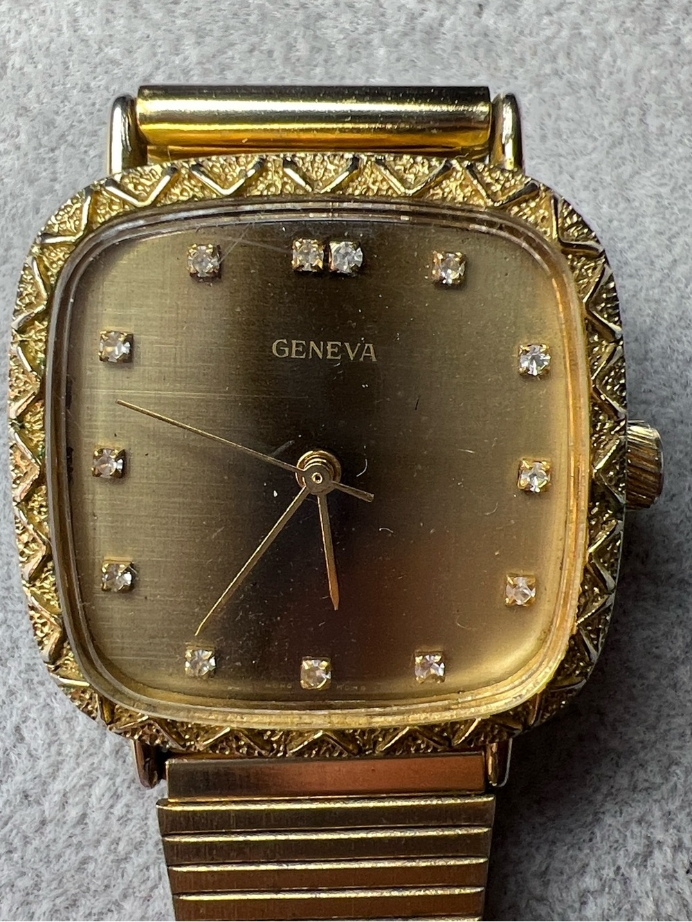 70s Geneva Gold Watch Vintage